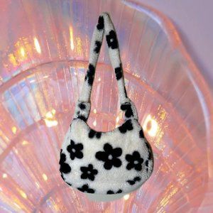 Flower Power Fluffy Shoulder Bag
